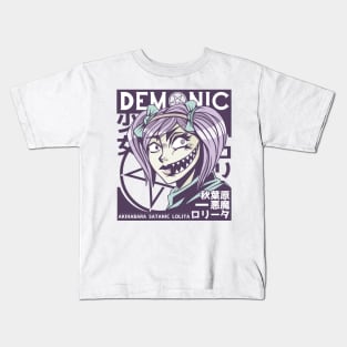 Anime Demon Girl Kids T-Shirt